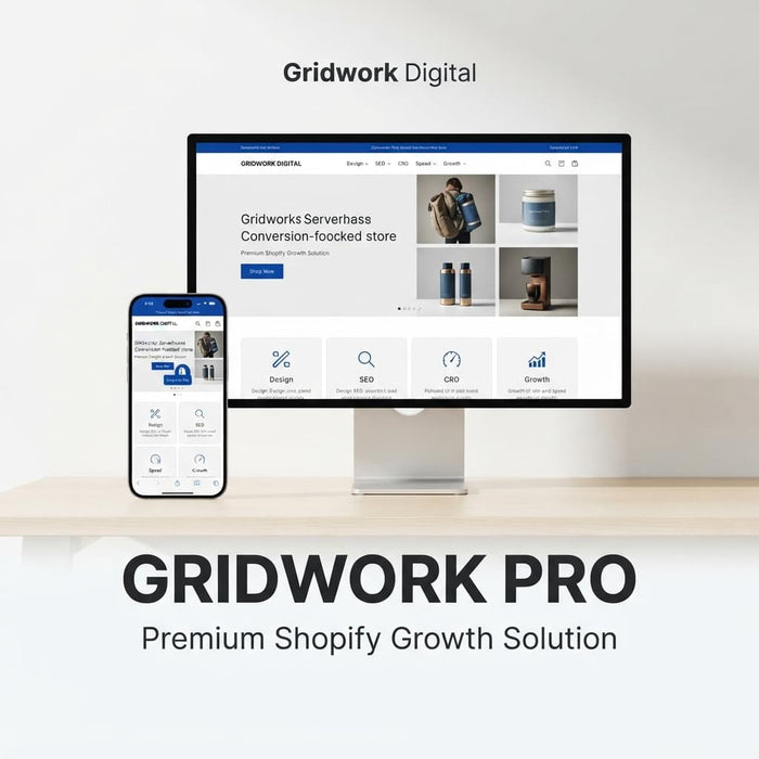 Premium Shopify Store Design & Growth Services in Pakistan | Gridwork
